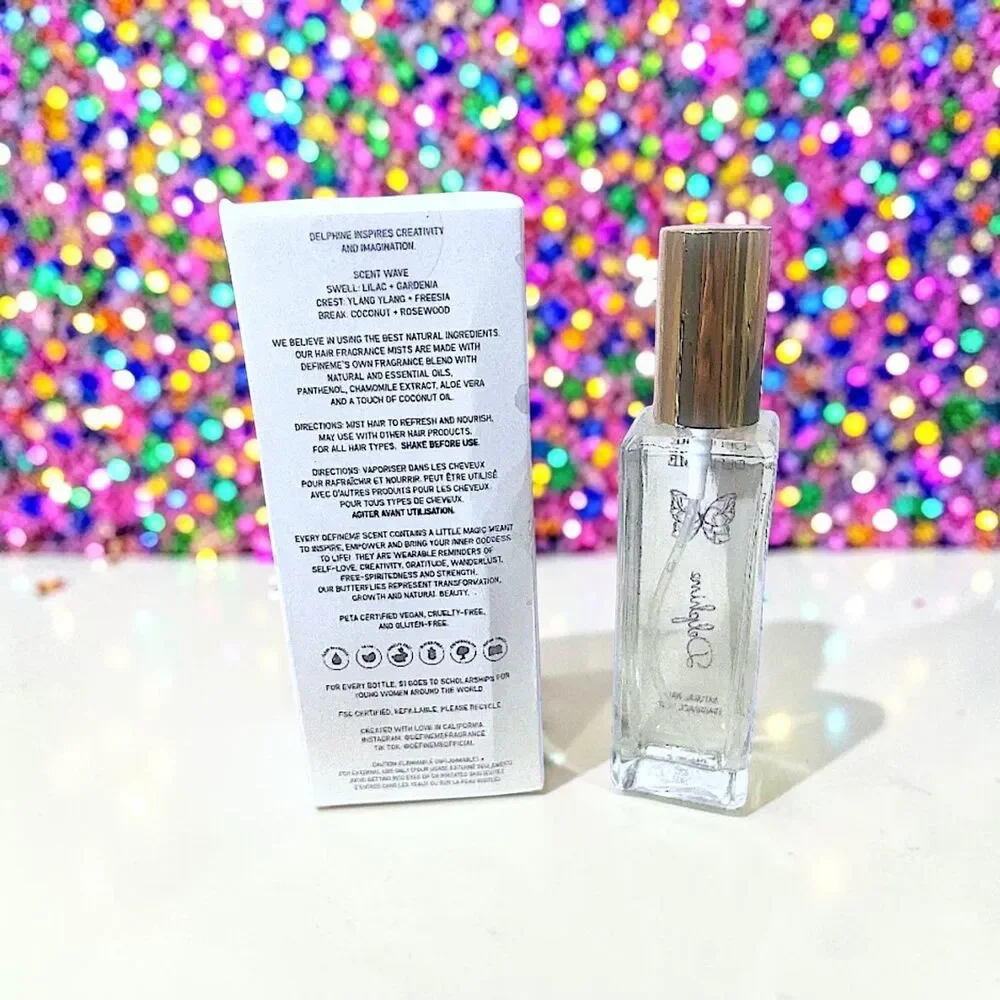 Defineme Fragrance Delphine Anti-Frizz Hair Fragrance Mist New In Box 2 fl Oz